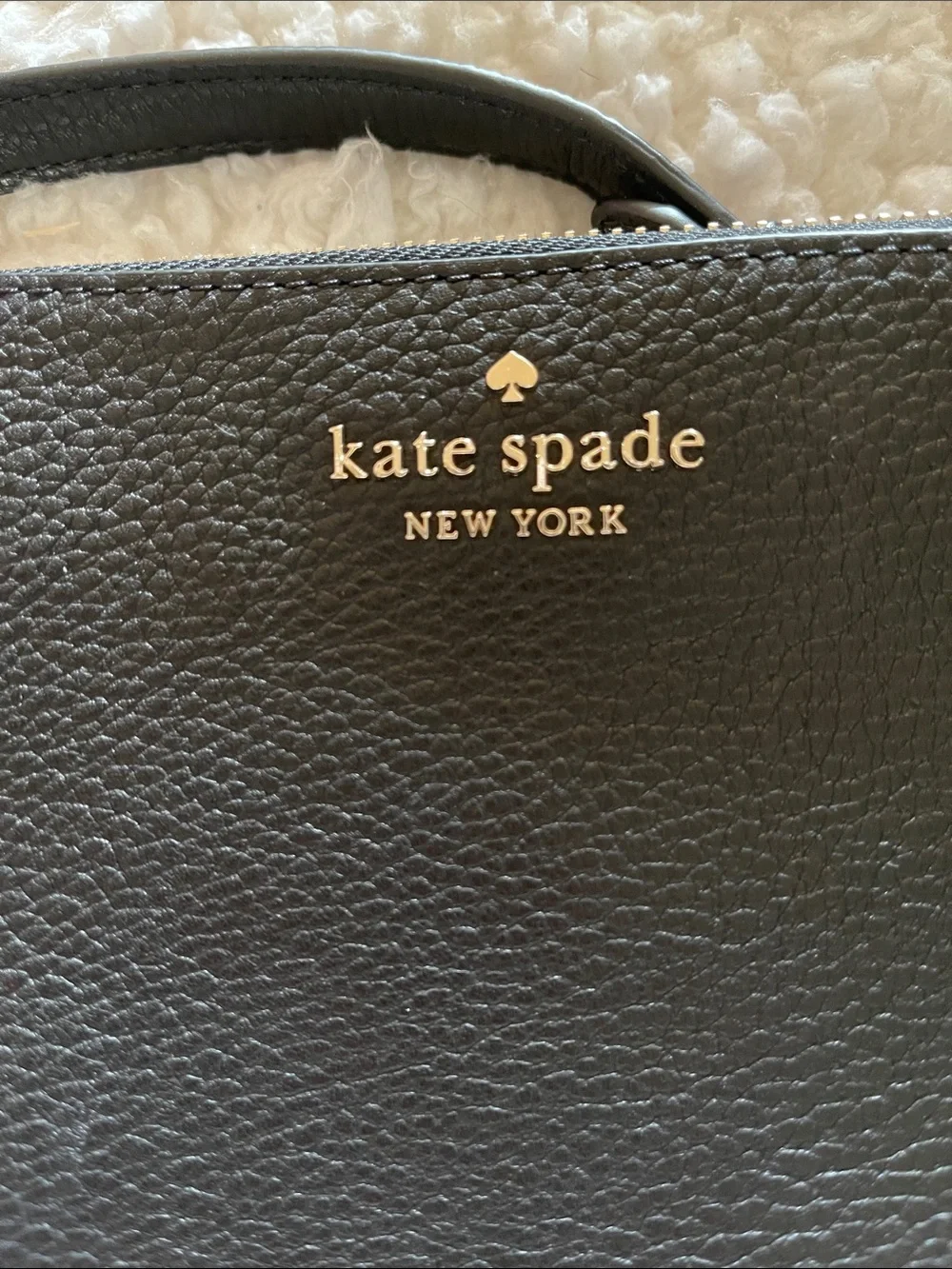 kate spade pebbled leather